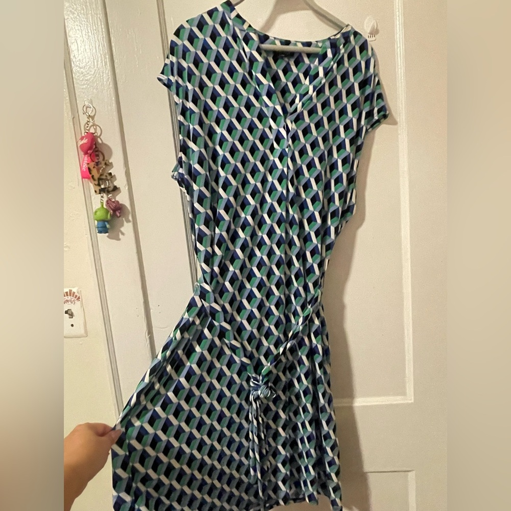 Jones New York Multicolor Geometric Dress